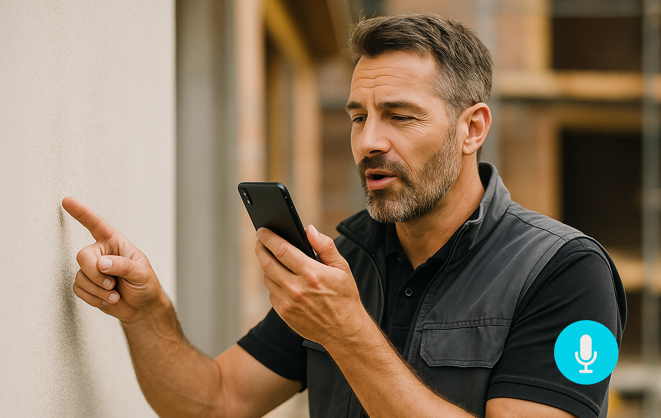 Handy mit Foto- und Sprachaufnahme